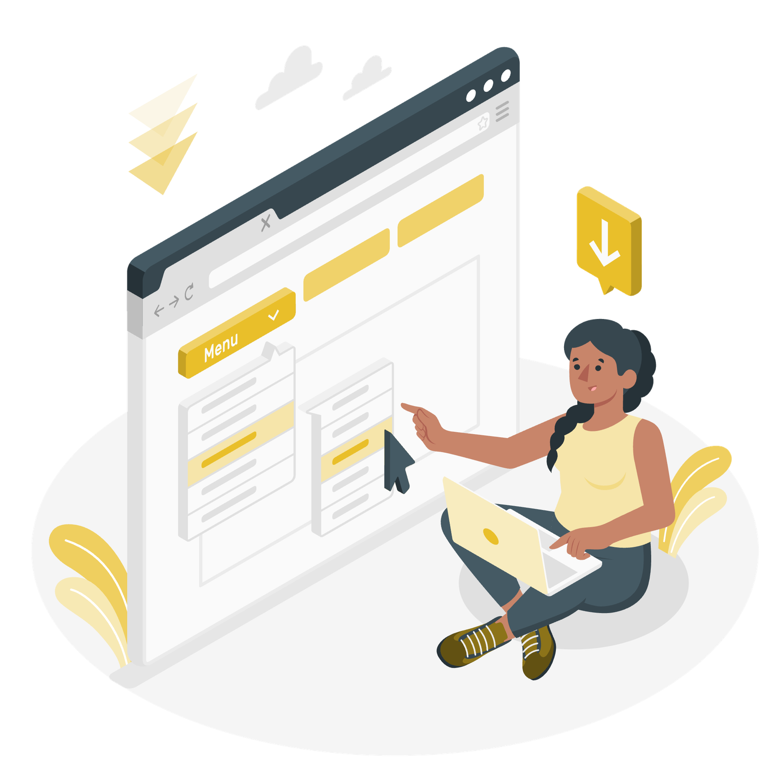 SunBuzz Media digital marketing and web development services illustration